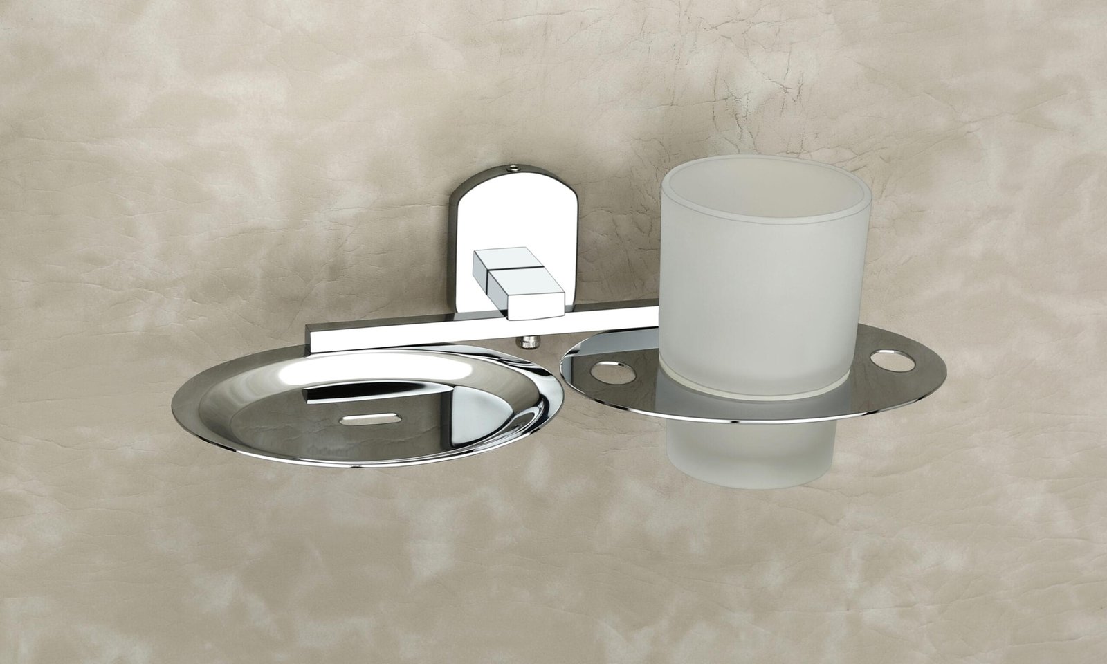 Combo Soap Tray with Tumbler Stand